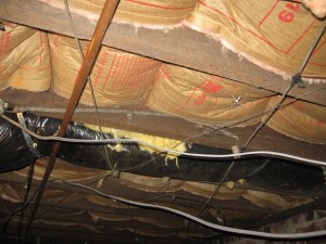 The ceiling as it was.