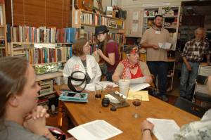 Margaret tries to match blackmail note with sender using perfume scent. Why does the Science Teacher smell like formaldehyde? 