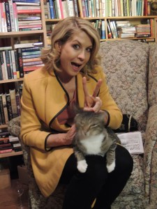 Of course, there are perks to working in the Little Bookstore....