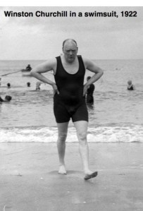 Winston Churchill did say "We shall fight on the beaches, but...."